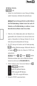 Preview for 18 page of GYS Tool it DBT300 Operating Instructions Manual