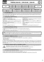 Предварительный просмотр 43 страницы GYS Trimig 200-4S Manual