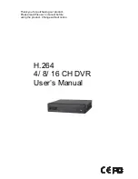 H.264 4 CH Multiplex DVR User Manual preview