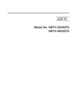 Preview for 1 page of H-BUSTER HBTV-32D02FD Service Manual