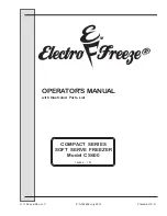 H.C Duke & Son Electro Freeze COMPACT CS600 Operator'S Manual preview