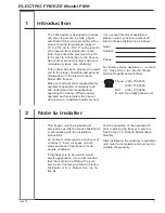 Preview for 9 page of H.C Duke & Son Electro Freeze FM8 Operator'S Manual