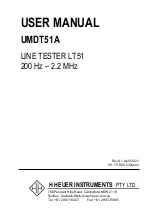 H Heuer Instruments UMDT51A User Manual preview