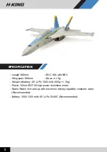 Preview for 3 page of H-KING F-18 50MM EDF 4S Manual