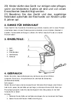 Preview for 12 page of H.Koenig AGR88 Instruction Manual