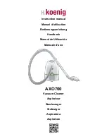 Preview for 1 page of H.Koenig AXO700 Instruction Manual