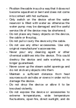 Preview for 8 page of H.Koenig NV720 Instruction Manual