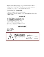 Preview for 5 page of H.Koenig TRT180 Instruction Manual