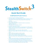 Предварительный просмотр 1 страницы H-Mod StealthSwitch3 Quick Start Manual