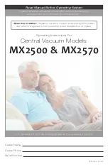 H-P Products MX2500 Operating Instructions Manual preview