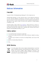 Preview for 2 page of H-TEK UC842 User Manual