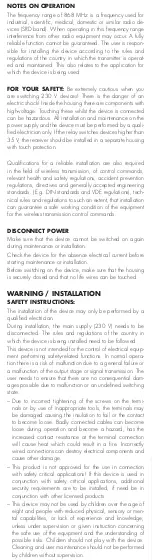 Preview for 2 page of H-Tronic HT1E User Manual