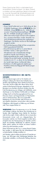 Preview for 2 page of H-Tronic HT1S Manual