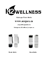 Preview for 1 page of H2 Wellness Hydrogen Water Bottle Manual