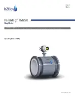 H2flow FaraMag FM750 Operating Manual предпросмотр