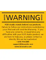 H2O Audio iN2 Owner'S Manual preview