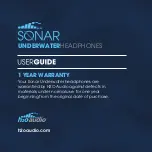 Preview for 2 page of H2O Audio SONAR User Manual