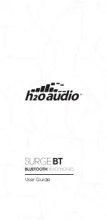 H2O Audio SURGE BT SG8-BT User Manual preview