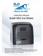 H2O International Bullet Mini Ice Maker Instruction Manual preview