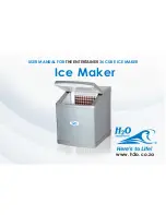H2O International Ice Maker User Manual preview