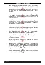 Preview for 4 page of H2OPTIMO Twister Installation & Operating Instructions Manual