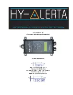 H2Scan HY-ALERTA 1600 Operating Manual preview
