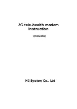 H3 System H3G-850 Instruction Manual preview