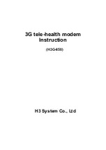 Preview for 1 page of H3 System H3G-850 Instruction Manual