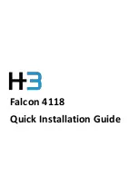 Preview for 1 page of H3 Falcon 4118 Quick Installation Manual