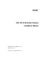 Preview for 1 page of H3C AR 18-2 Series Installation Manual