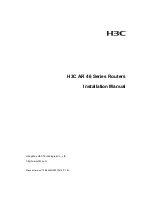 H3C AR 46-20 Installation Manual preview