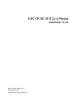 H3C CR19000-8 Installation Manual preview