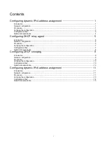 Preview for 2 page of H3C DHCP Quick Start Configuration Manual