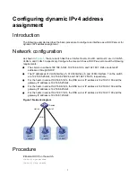 Preview for 3 page of H3C DHCP Quick Start Configuration Manual