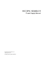 Preview for 1 page of H3C DPS-1300AB-6 R Manual