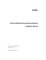 Preview for 1 page of H3C H3C S5100-EI Installation Manual