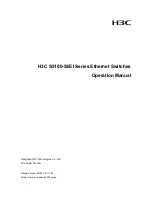 H3C H3C S5100-SI Operation Manual предпросмотр