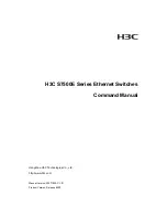 H3C H3C S7500E Series Command Manual preview