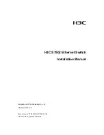 Preview for 1 page of H3C H3C S7503 S7506 AND S7506R SWITCH Installation Manual