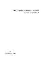 Preview for 1 page of H3C HIM-16GBP Interface Manual