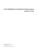 Предварительный просмотр 1 страницы H3C LS-5130S-28C-PWR-EI Installation Manual