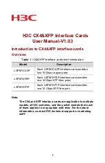 H3C LSPM1CX2P User Manual preview