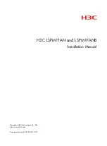 Preview for 1 page of H3C LSPM1FAN Installation Manual