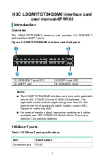 Preview for 1 page of H3C LSQM1TGT24QSM0 User Manual