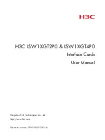 Preview for 1 page of H3C LSW1XGT2P0 User Manual