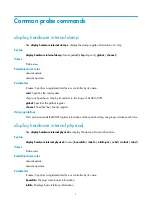 Preview for 7 page of H3C MSR 2630 Probe Command Reference