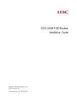 H3C MSR 930 Installation Manual preview
