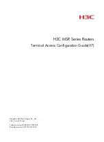 H3C MSR Series Configuration Manual preview