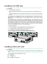 Preview for 23 page of H3C MSR810 Installation Manual