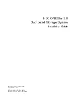 H3C ONEStor 3.0 Installation Manual preview